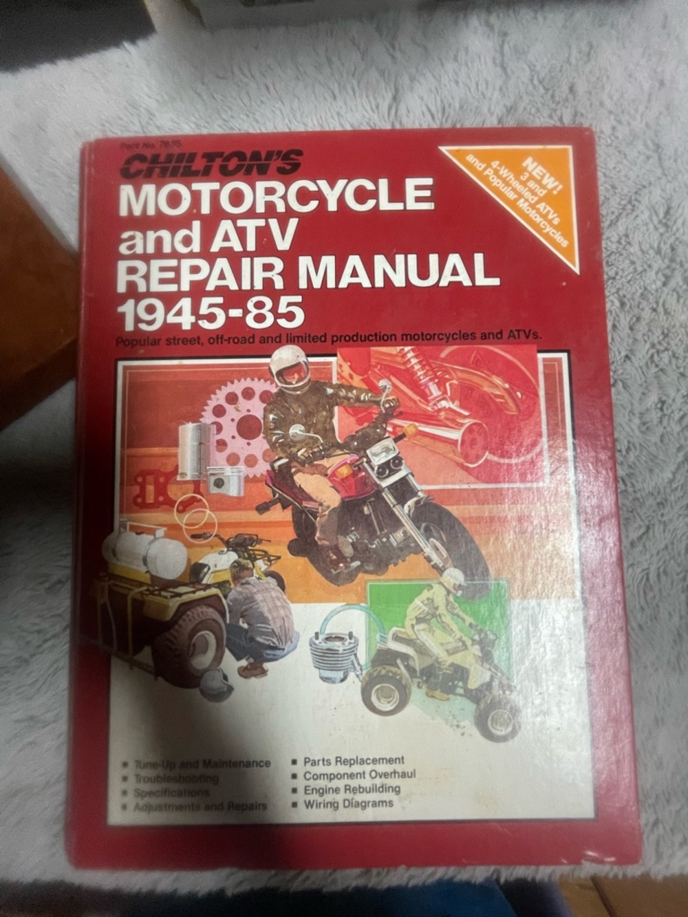 Chilton's Motorcycle and ATV Repair Manual 1945-85 - Red Cover